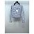 Top Chanel 22S a Righe Blu e Bianche in Cotone Multicolore