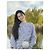 Top Chanel 22S a Righe Blu e Bianche in Cotone Multicolore - vista 8