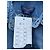 Top Louis Vuitton in Denim Blu con Logo Ricamato Multicolore - vista 4
