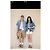 Top Louis Vuitton in Denim Blu con Logo Ricamato Multicolore - vista 7
