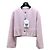 Giacca Chanel 24C in Tweed Rosa con Righe Glitterate Taglia 40 Multicolore