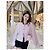 Giacca Chanel 24C in Tweed Rosa con Righe Glitterate Taglia 40 Multicolore - vista 9