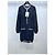 Chanel 24P Baumwollkleid Schwarz Color-Block Größe 36 Mehrfarben