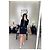 Chanel 24P Baumwollkleid Schwarz Color-Block Größe 36 Mehrfarben - Ansicht 6