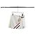 Gonna Miu Miu in cotone bianca con rifiniture a righe rosse e nere Multicolore