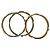Set di bracciali Burberry in metallo oro, azzurro e bianco D'oro Blu chiaro - vista 4