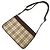 Borsa a tracolla in pelle Burberry Nova Check Marrone Beige - vista 4