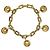 Bracciale con ciondolo a medaglione traforato Burberry D'oro