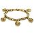 Bracciale con ciondolo a medaglione traforato Burberry D'oro - vista 4