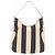 Borsa Hobo a tracolla singola Burberry Stripe Crudo Blu navy - vista 2