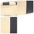 Borsa Hobo a tracolla singola Burberry Stripe Crudo Blu navy - vista 8