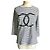 Chanel Top Marinière a Righe Bianco e Nero Monogramma TM