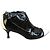 Première Chanel Lackleder Stiefeletten Schwarz-Weiß