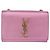 Autre Marque Saint Laurent Classic Monogram Metallic Leather Medium Rosa