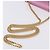 Autre Marque Saint Laurent Classic Monogram Metallic Leather Medium Rosa - vista 6