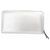 Jimmy Choo Malou Leder Geldbörse Silber Rund Zip Long Wallet - Ansicht 3