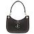 Borsa a tracolla in pelle Jimmy Choo Varenne Hobo Nero