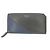 Cartera larga bi-fold de piel Jimmy Choo Azul Verde