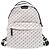 Stella Mc Cartney Zaino in nylon Stella McCartney con logo all-over Nero Bianco