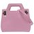 Borsa a tracolla 2-Way Salvatore Ferragamo Gancini Wanda Micro Rosa