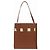 Borsa a tracolla hobo piccola in pelle Marni Marrone Crudo