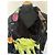 Cappotto in velluto stampato Louise Della Marrone Nero Rosa Rosso Multicolore Verde Giallo - vista 8