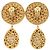 Orecchini a clip Dolce & Gabbana in ottone dorato e cristalli D'oro - vista 3
