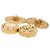 Orecchini a clip Dolce & Gabbana in ottone dorato e cristalli D'oro - vista 5