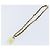 Collana a catena lunga in metallo Chanel CC con pendente a forma di flacone di profumo, pelle, cristalli e perle sintetiche D'oro - vista 2