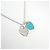 Autre Marque Collana con pendente Tiffany & Co. Ag925 Double Heart Tag Blue - vista 5