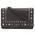 Borsa spalla portafoglio in pelle con borchie Palace Star di Jimmy Choo Nero