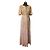 Autre Marque Vestido largo estampado Ted Lapidus Beige Naranja