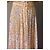 Autre Marque Vestido largo estampado Ted Lapidus Beige Naranja - vista 4