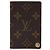 Louis Vuitton Porte Cartes Pression Card Case Monogram Canvas Marrone