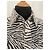 Autre Marque Vaquera Kurzarmhemd mit Zebra-Print und Pailletten Schwarz Weiß Zebra-druck - Ansicht 6