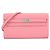 Hermès Cartera larga Hermes Kelly en piel Epsom Rose Confetti Rosa