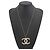 Collier Chanel avec logo Coco Doré - vue 4