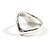 Autre Marque Anello Tiffany Curved Wave Heart Argento - vista 2
