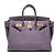 Hermès Birkin 25 aus Togo-Leder mit Krokodil-Akzenten Lila
