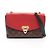 Louis Vuitton Saint Placido Schultertasche Braun Rot Fuschia