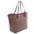 Borsa Tote Louis Vuitton Neverfull MM Damier Ebene Marrone - vista 2