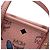 Bolsa de mão em couro rosa MCM - vista 9