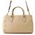 MCM Visetos Leder Tote Bag Beige