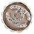 Broche de strass Chanel Plata Rosa
