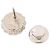 Broche de strass Chanel Plata Rosa - vista 3