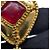 Chanel Brosche Gold und Rot Golden - Ansicht 5
