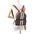 Zaino in pelle Burberry TB Monogram Marrone Multicolore - vista 4