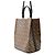 Borsa in pelle Burberry Peggy TB Monogram Marrone Nero Beige - vista 2