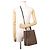Borsa in pelle Burberry Peggy TB Monogram Marrone Nero Beige - vista 5