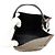 Borsa in pelle Burberry Peggy TB Monogram Marrone Nero Beige - vista 6